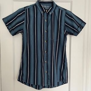 Wildfang Blue Striped Button Down Shirt